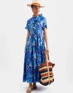 Long And Sassy DressAnemone in Twill Silk