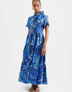 Long And Sassy DressAnemone in Twill Silk