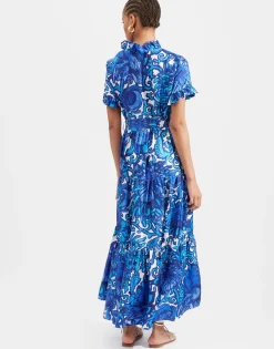 Long And Sassy DressAnemone in Twill Silk