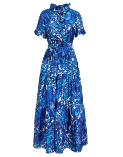 Long And Sassy DressAnemone in Twill Silk