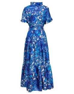 Long And Sassy DressAnemone in Twill Silk