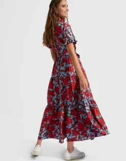 Long and Sassy DressLilium Turchese in Silk Twill