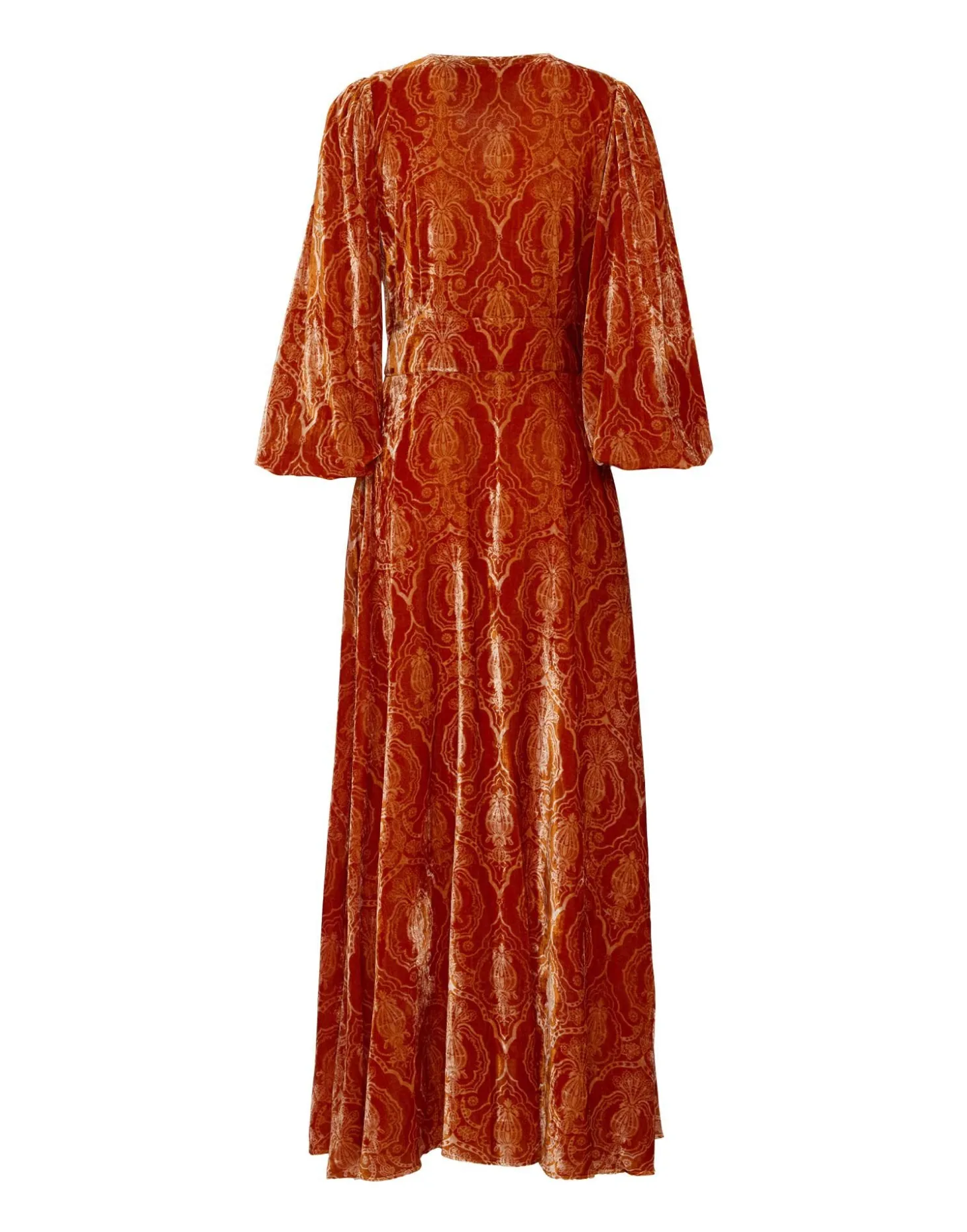 Long Camerino DressBanquet Orange in Devoré