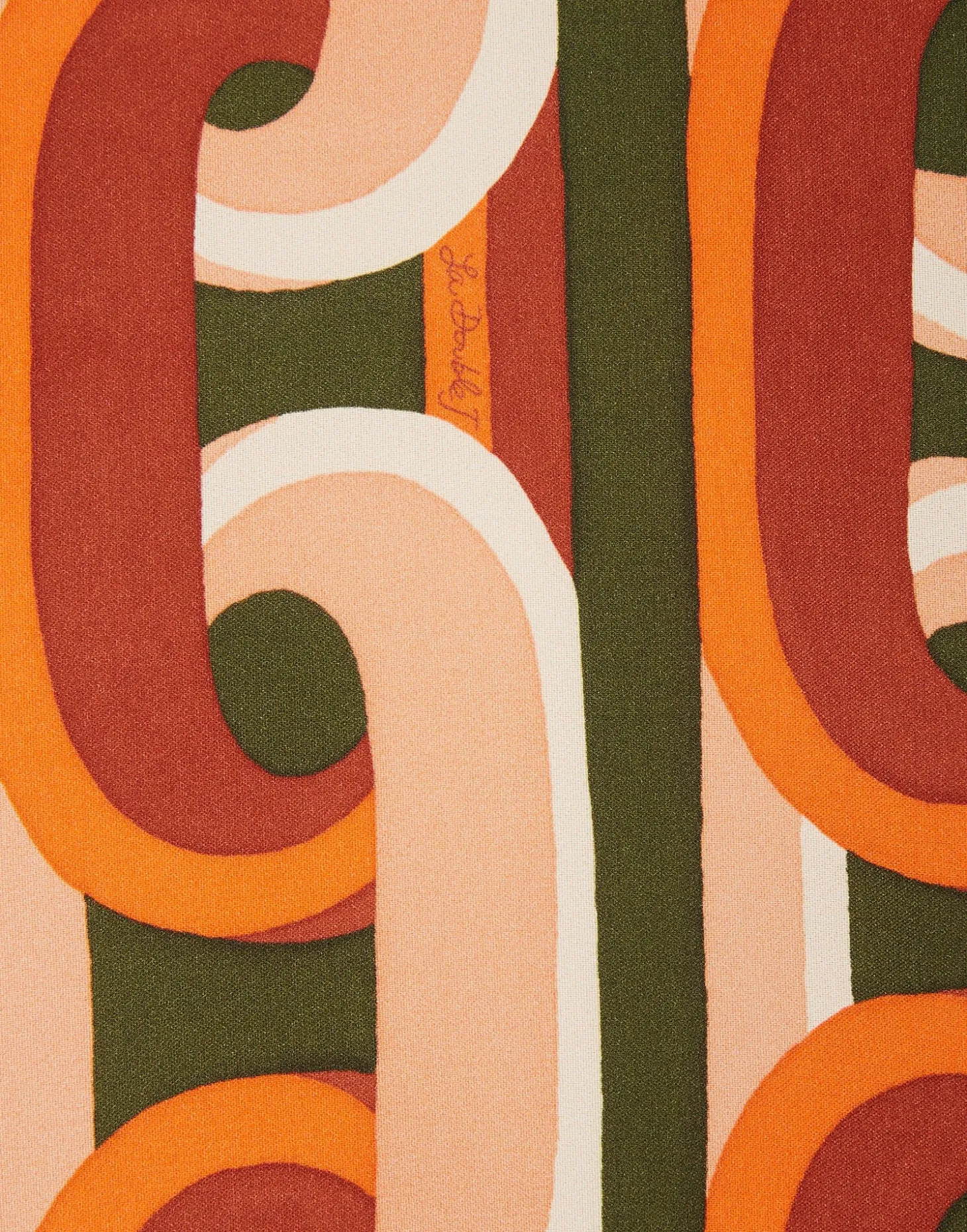 Long Sleeve Midi Swing DressPrometheus Placée Camouflage in Sablé