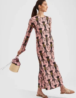 Long Sleeve Swing DressAli Rosa in Sable