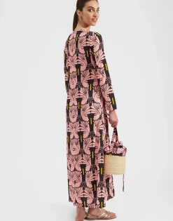 Long Sleeve Swing DressAli Rosa in Sable