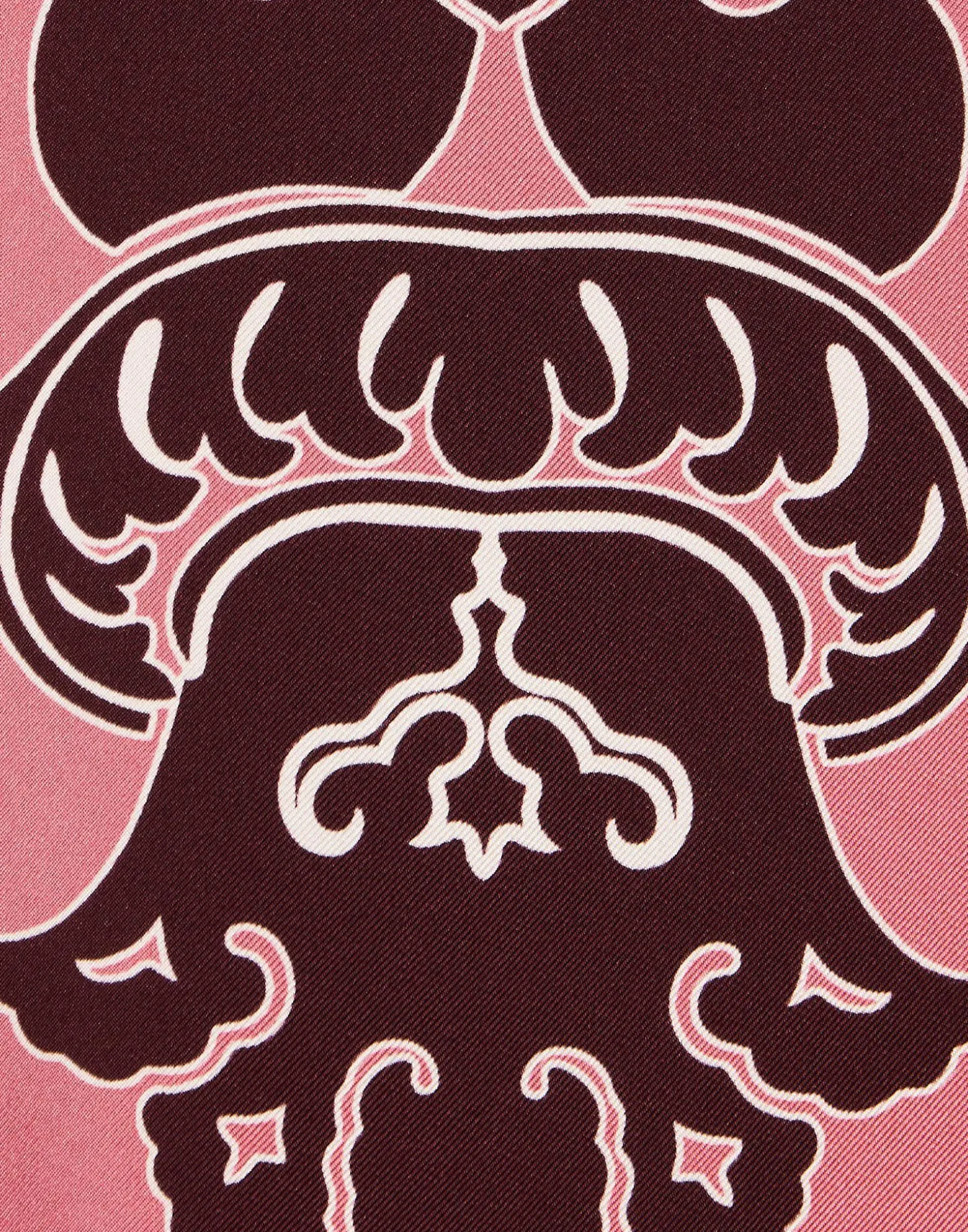 Long Sleeve Swing DressOltrarno Placée Pink in Silk Twill