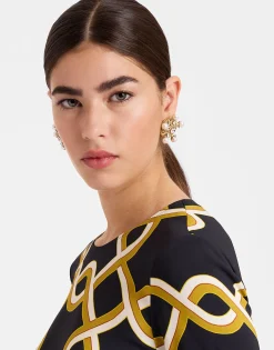 Long Sleeve Swing DressTackle Black in Sabl&eacute;