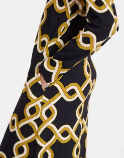 Long Sleeve Swing DressTackle Black in Sabl&eacute;