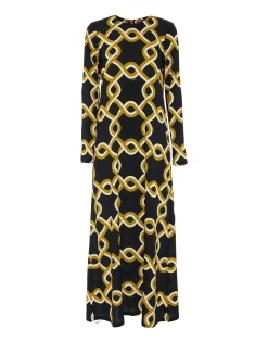 Long Sleeve Swing DressTackle Black in Sabl&eacute;