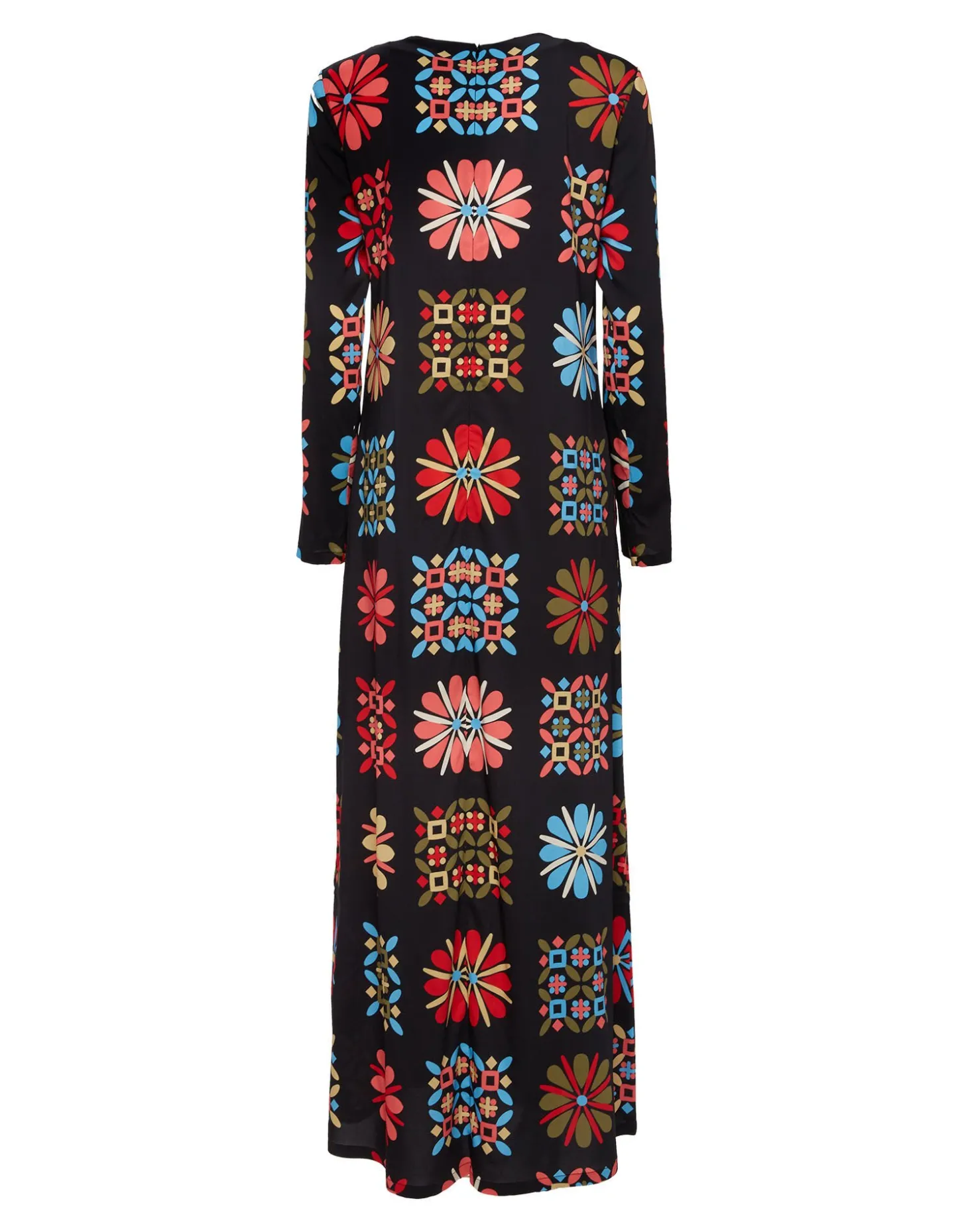 Long Sleeve Swing DressVetrata Grande in Sable