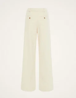 Loose PantsCreamy in Jacquard