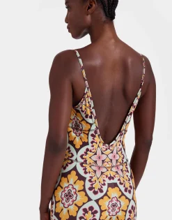 Magica CatsuitPalazzo Yellow in Jersey Stretch