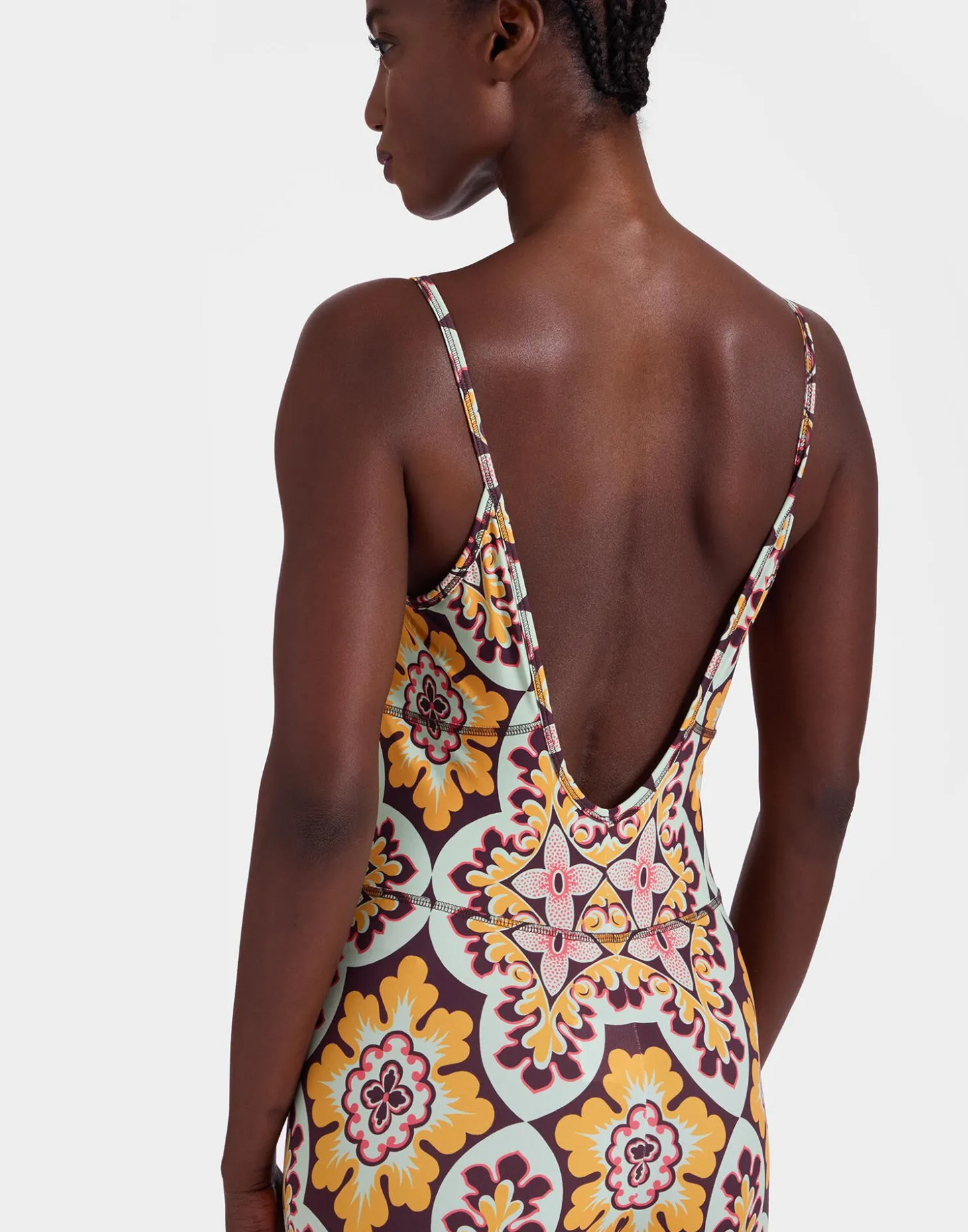 Magica CatsuitPalazzo Yellow in Jersey Stretch