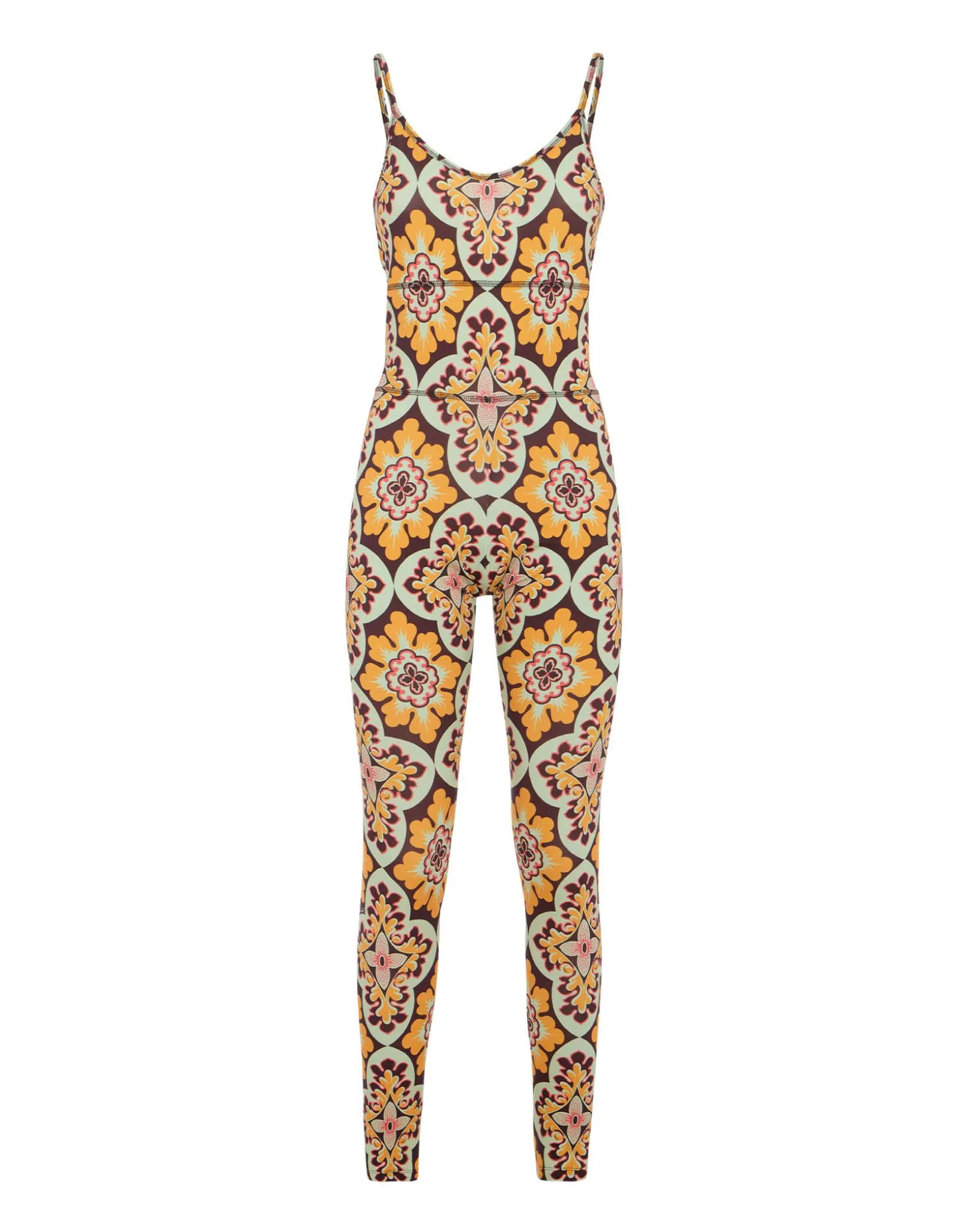 Magica CatsuitPalazzo Yellow in Jersey Stretch