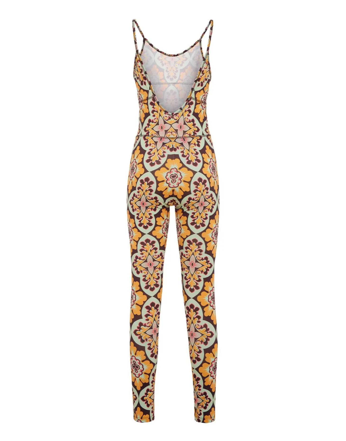 Magica CatsuitPalazzo Yellow in Jersey Stretch