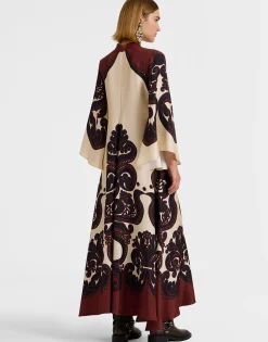 Magnifico DressCorsini Plac&eacute;e Cream in Silk Twill