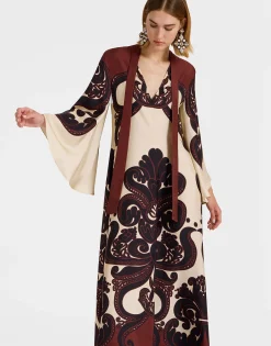 Magnifico DressCorsini Plac&eacute;e Cream in Silk Twill