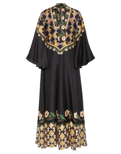 Magnifico DressDazed Plac&eacute;e Black in Silk Twill