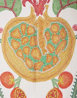 Magnifico DressGrenadilla Plac&eacute;e Off White in Silk Twill