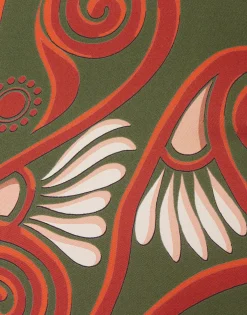 Magnifico DressKerylos Plac&eacute;e Dark Green in Silk Twill