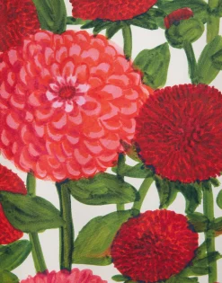 Magnifico DressPink Dahlias in Twill Silk