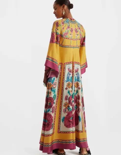 Magnifico DressZodiac Plac&eacute;e Marigold in Silk Twill