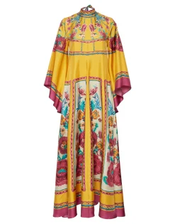 Magnifico DressZodiac Plac&eacute;e Marigold in Silk Twill