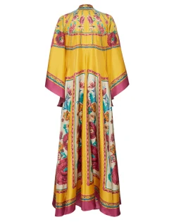 Magnifico DressZodiac Plac&eacute;e Marigold in Silk Twill