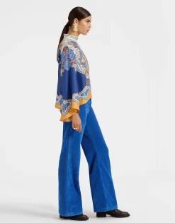 Make An Exit TopPortal Plac&eacute;e Light Blue in Silk Twill