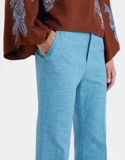 Make An Exit TopSignoria Plac&eacute;e Brown in Silk Twill