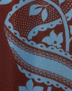 Make An Exit TopSignoria Plac&eacute;e Brown in Silk Twill