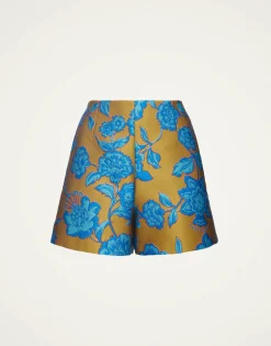 Margarita ShortsHottie Turquoise in Jacquard