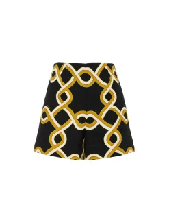 Margarita ShortsTackle Black in Shot Cotton