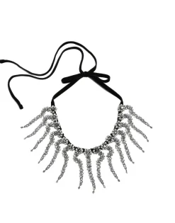 Mayfair NecklaceSolid Black in Embroidered Beads