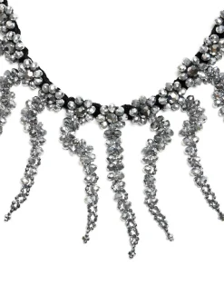 Mayfair NecklaceSolid Black in Embroidered Beads