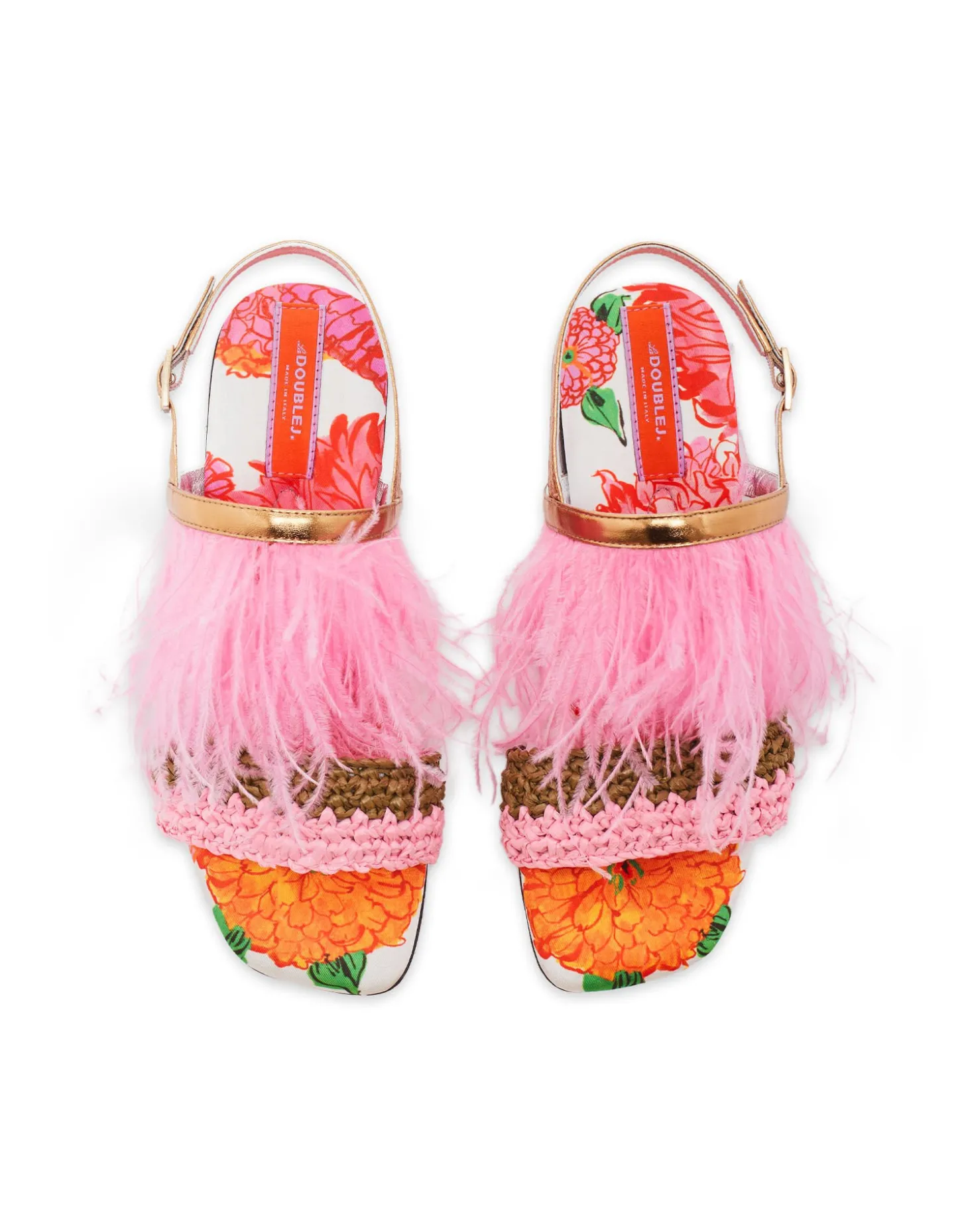 Medal SandalGin White in Twill