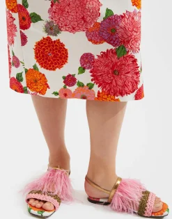 Medal SandalGin White in Twill