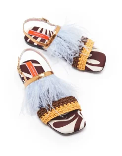 Medal SandalWatermarble in Twill