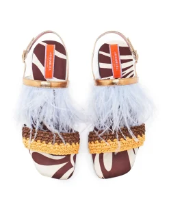 Medal SandalWatermarble in Twill