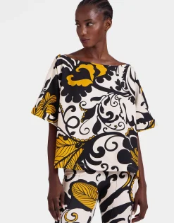 Meditation TeeMarea Black & White in Stretch Fleece