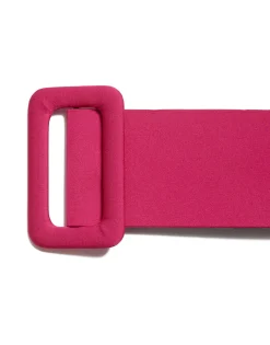 Medium BeltCyclamen in Stretch Satin