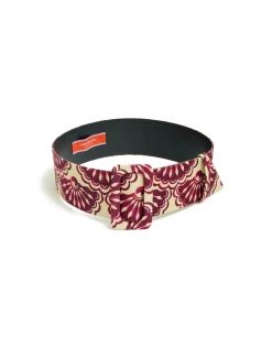 Medium BeltFans Purple in Light Faille