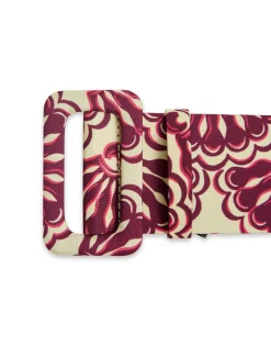 Medium BeltFans Purple in Light Faille