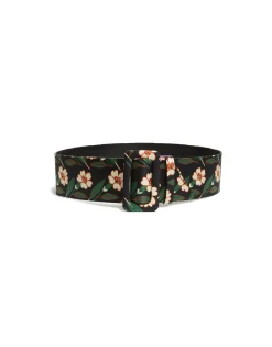 Medium BeltMayfair Black in Light Faille
