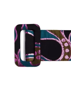 Medium BeltSpritz Blue Petrol in Jacquard