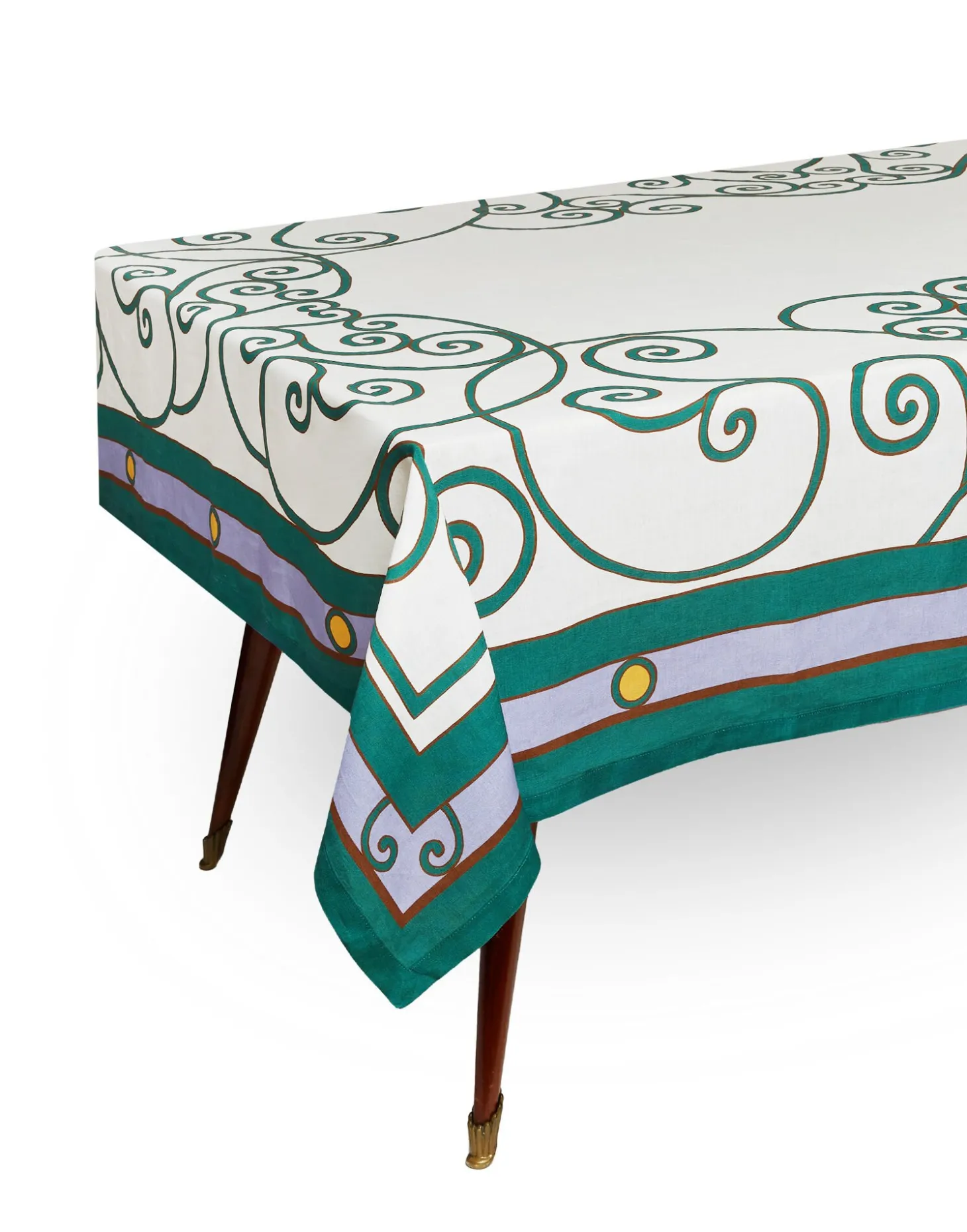 Medium TableclothCortile Lilac in Linen