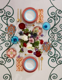 Medium TableclothCortile Lilac in Linen