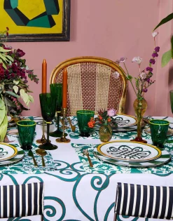 Medium TableclothCortile Lilac in Linen