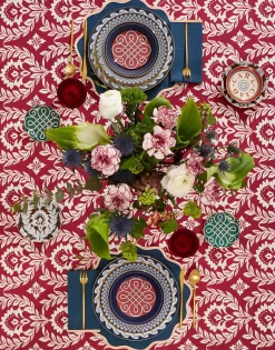 Medium TableclothGarland Bordeaux in Linen